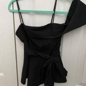 J.O.A One shoulder Peplum top XS